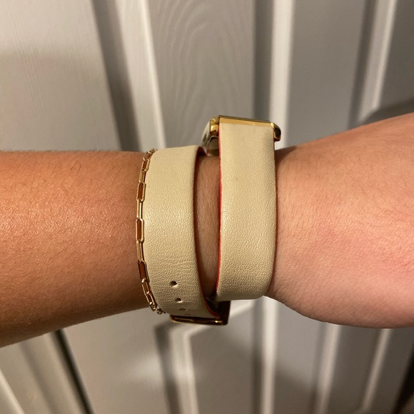 Double Wrap Gold Kate Spade Watch - Champagne and Pink - Picture 4 of 11